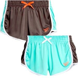 Reebok NWT Grey and Blue 2 Pack Athletic Shorts Lightweight Breathable